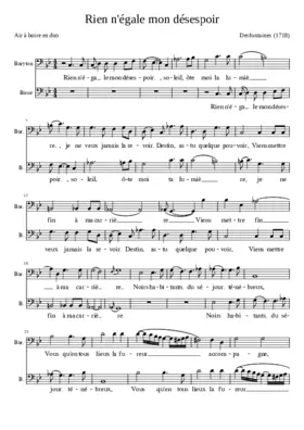 Rien n'égale mon désespoir