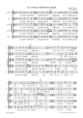 Lo where with flowery head