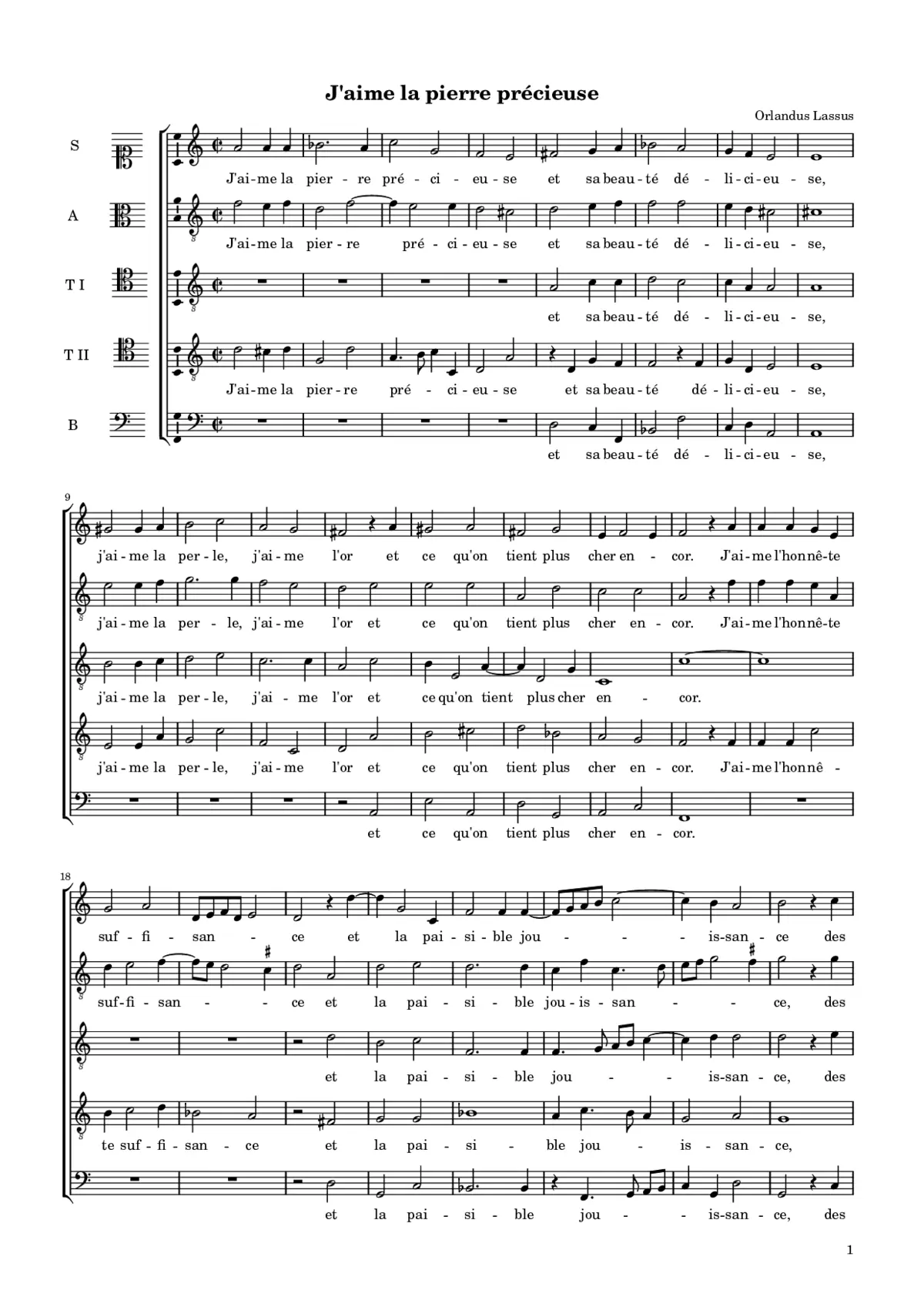 J'aime la pierre précieuse - Page 1