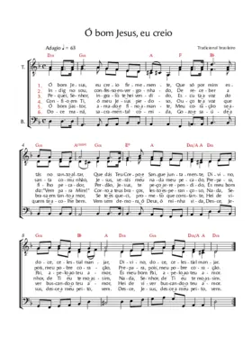 Ó bom Jesus, eu creio