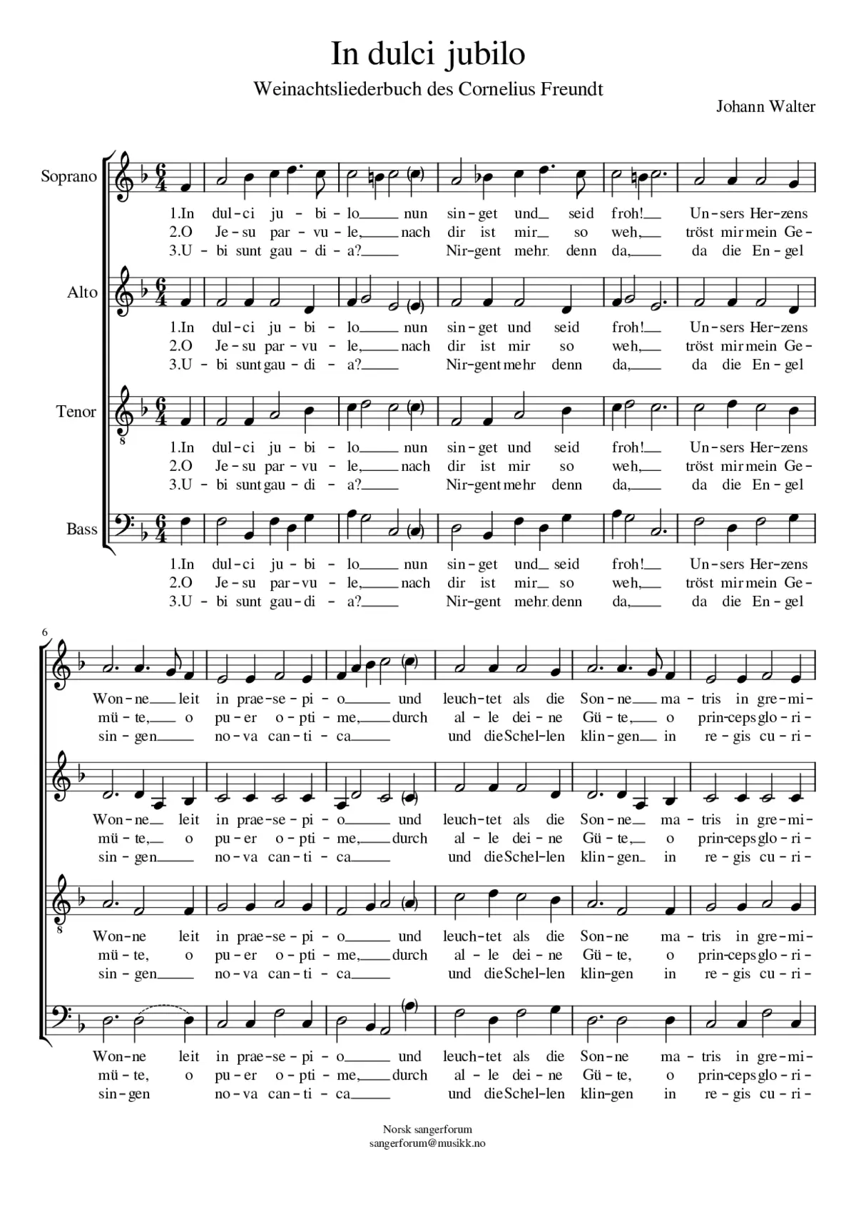 In dulci jubilo - Page 1