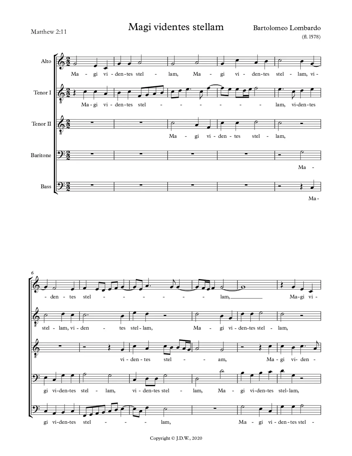 Magi videntes stellam - Page 1