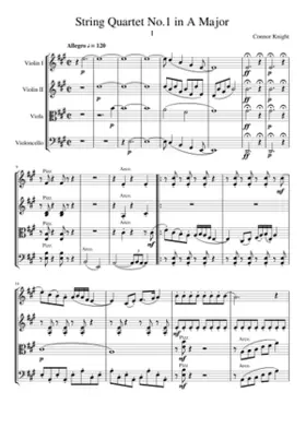 String Quartet No.1 in A Major; I-Allegro