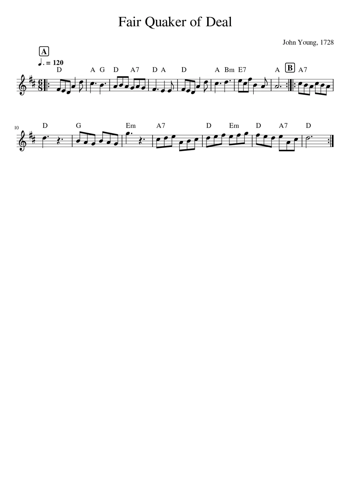 Fair Quaker of Deal - Page 1