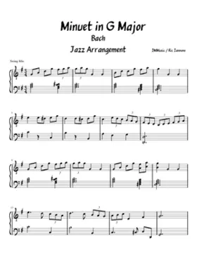 Minuet in G major BWV Anh.114