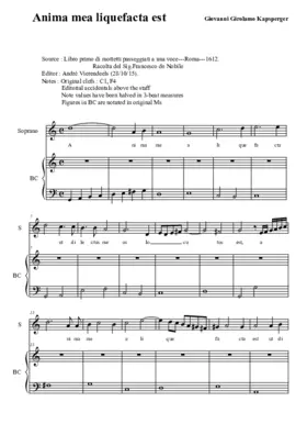 Anima mea liquefacta est