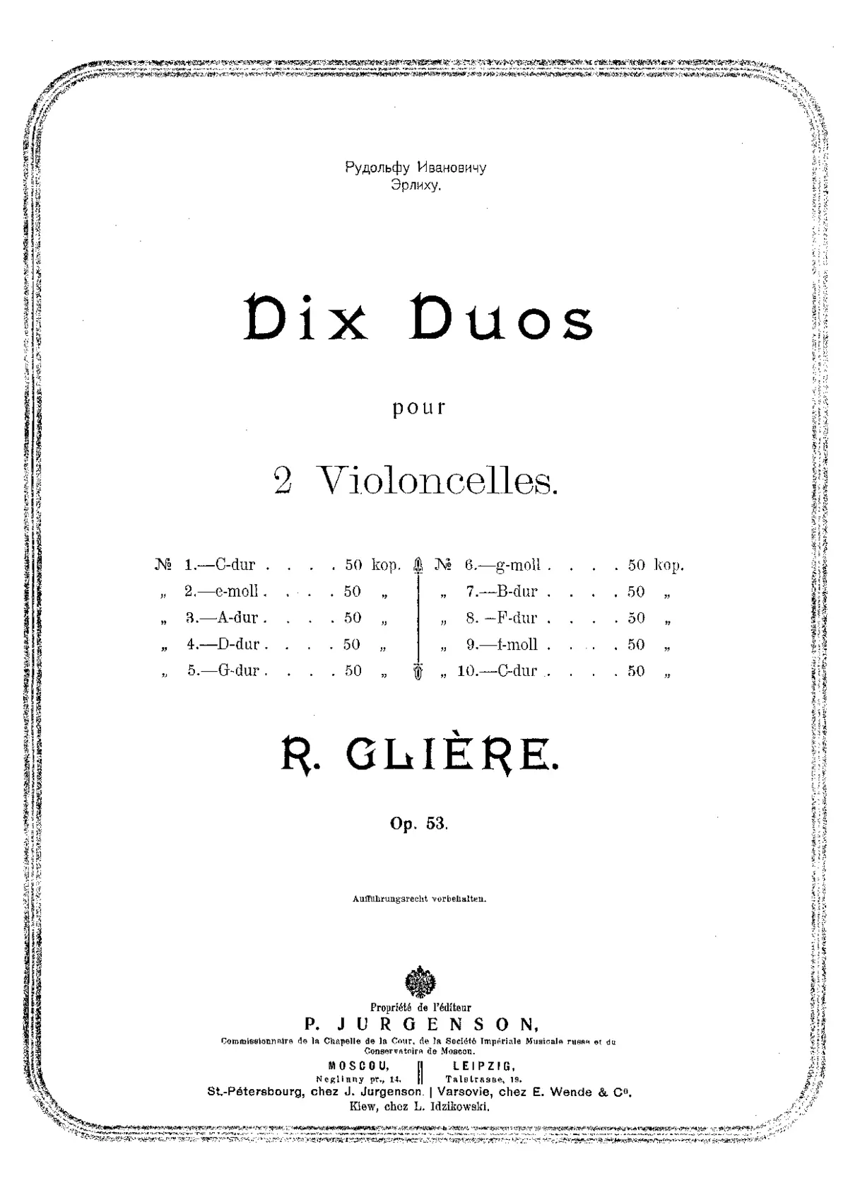 10 Duos for 2 Cellos - Page 1