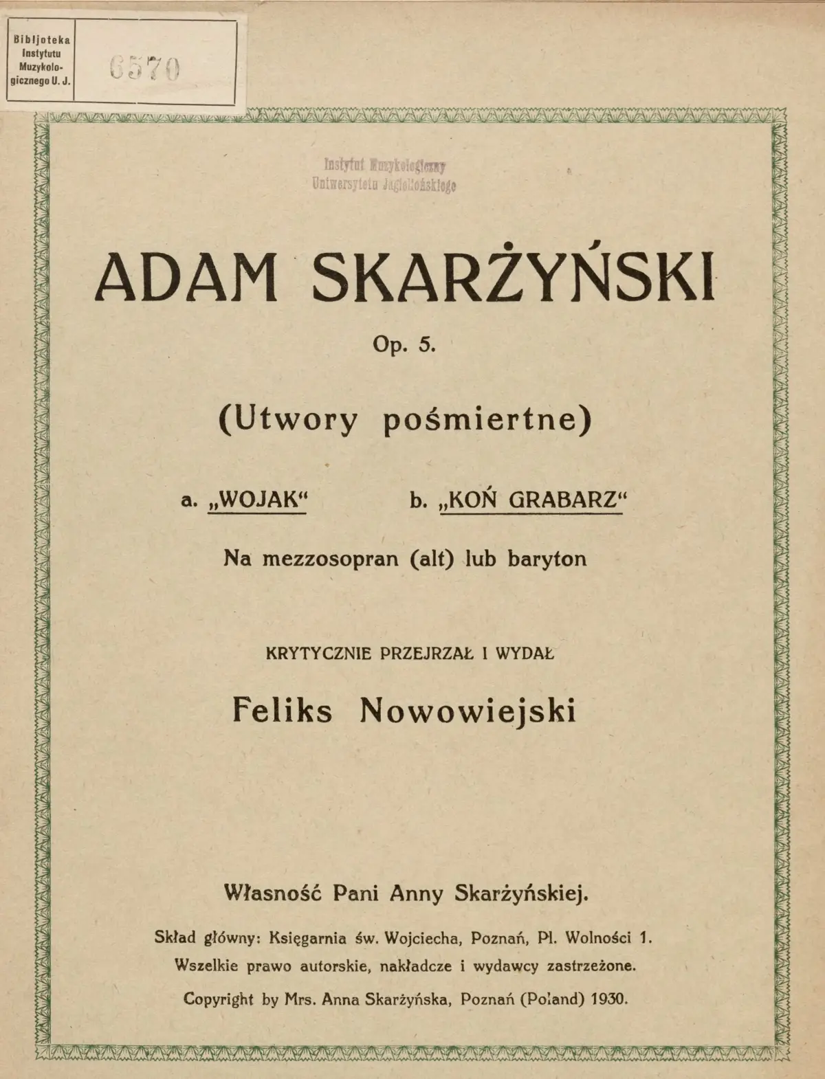 2 Pieśni - Page 1