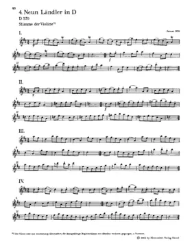 9 Ländler in D major