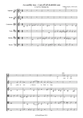 An earthly tree a heavenly fruit - Cast off all doubtful care