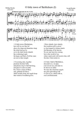 O little town of Bethlehem (I)