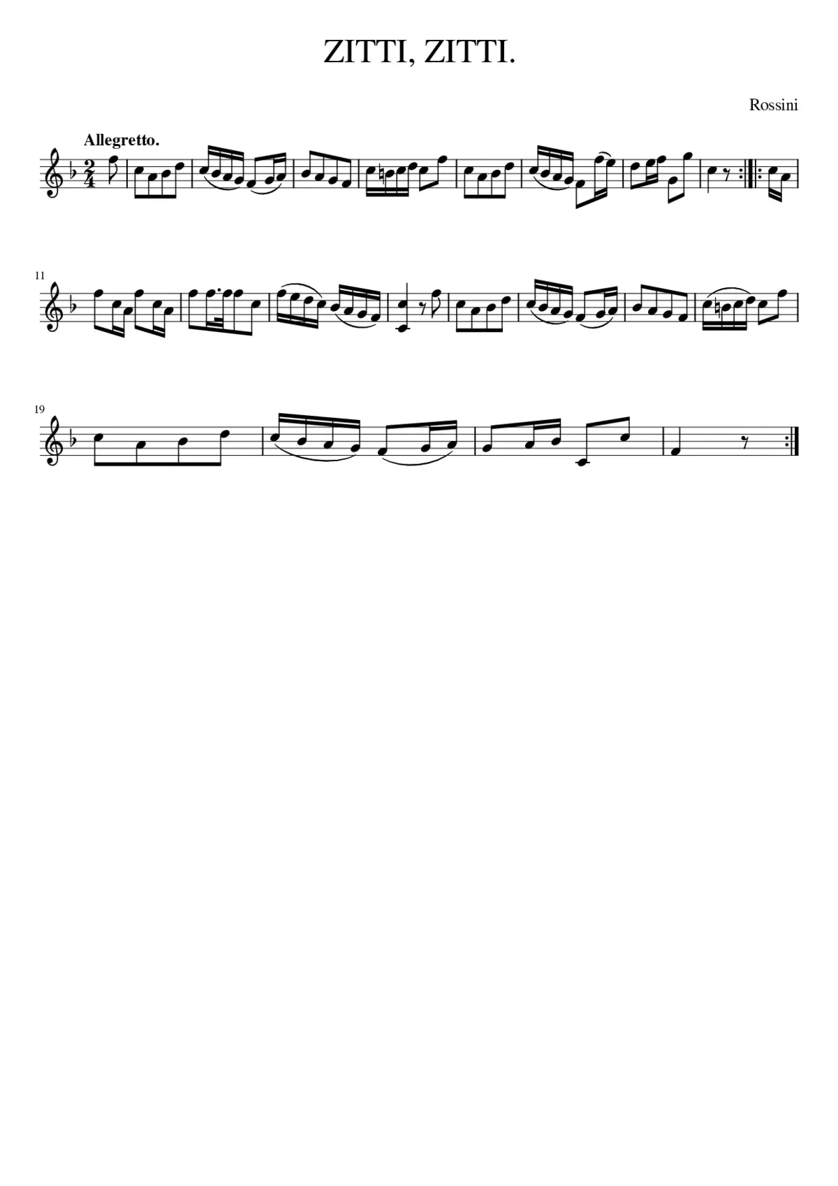 ZITTI ZITTI. - Page 1