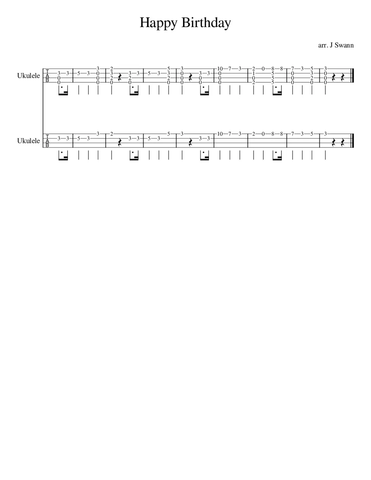 Happy Birthday to You - Page 1