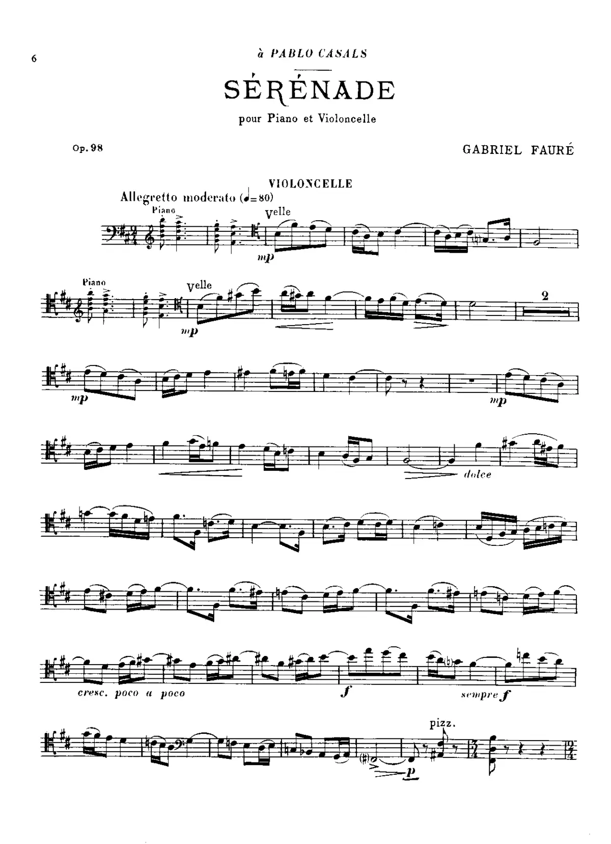 Sérénade - Page 1