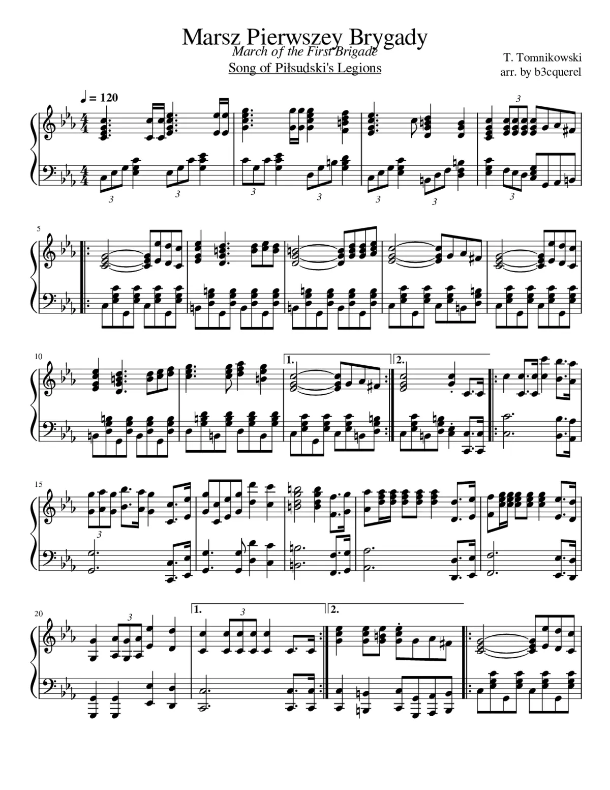 Marsz Pierwszey Brygady - Page 1