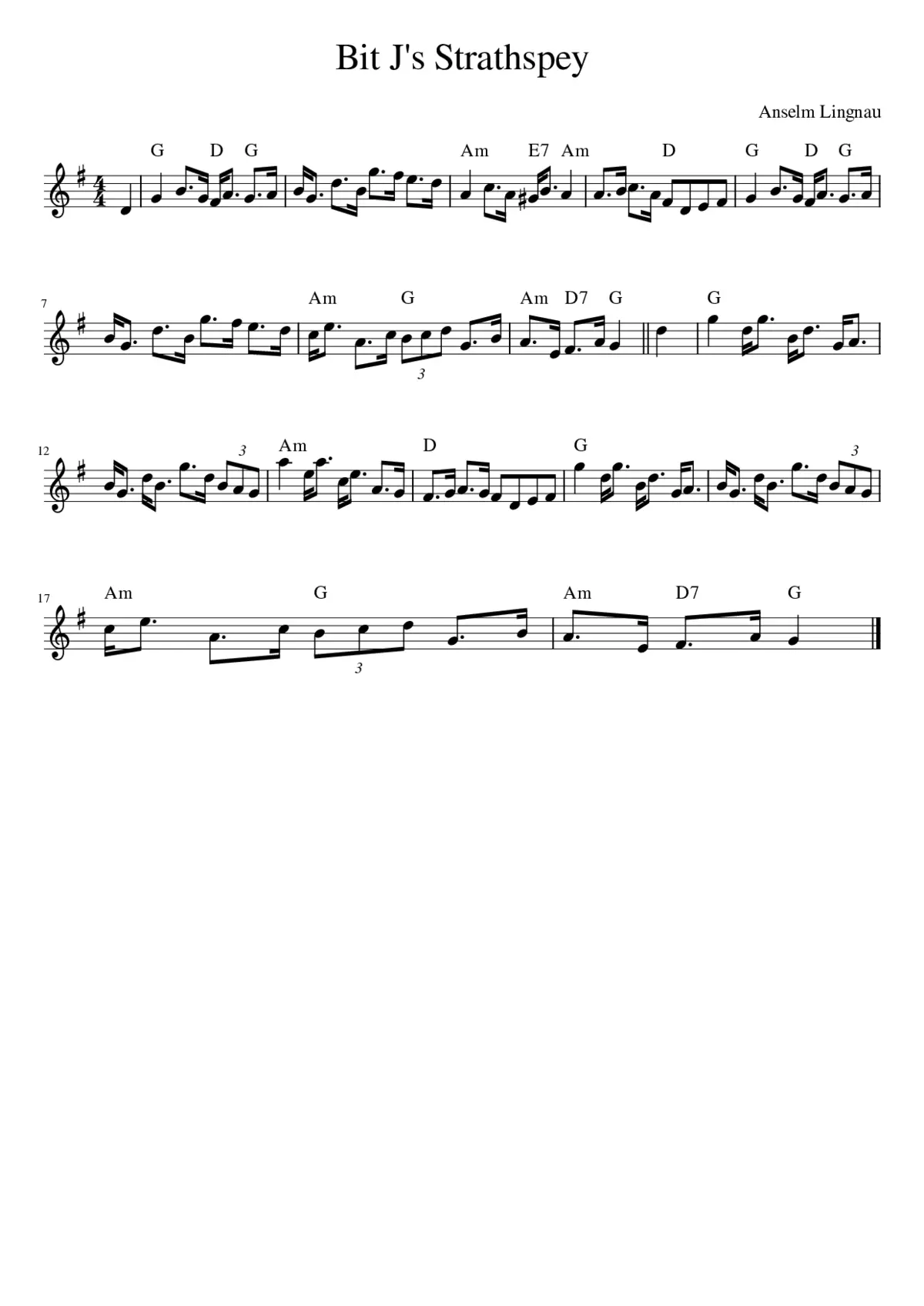 Bit J's Strathspey - Page 1
