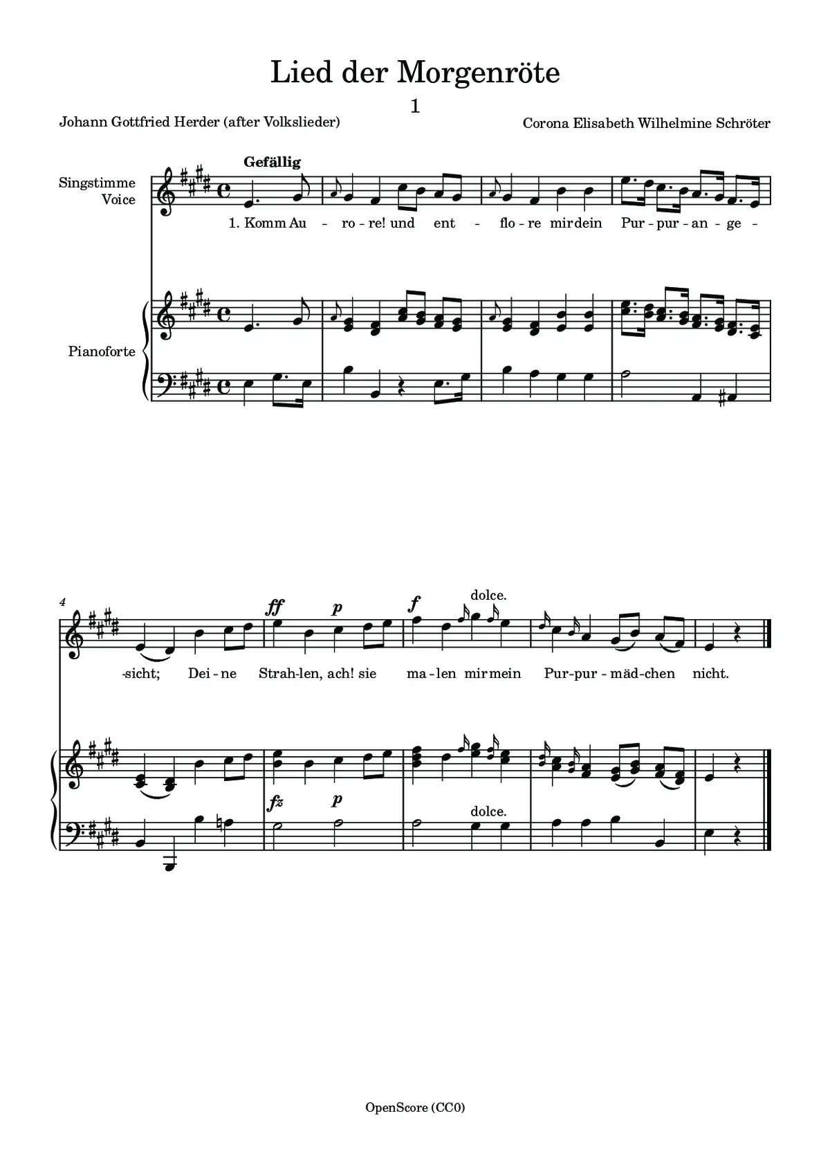 Lied der Morgenröte - Page 1
