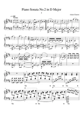 Piano Sonata No.2 in D Major; I-Vivace