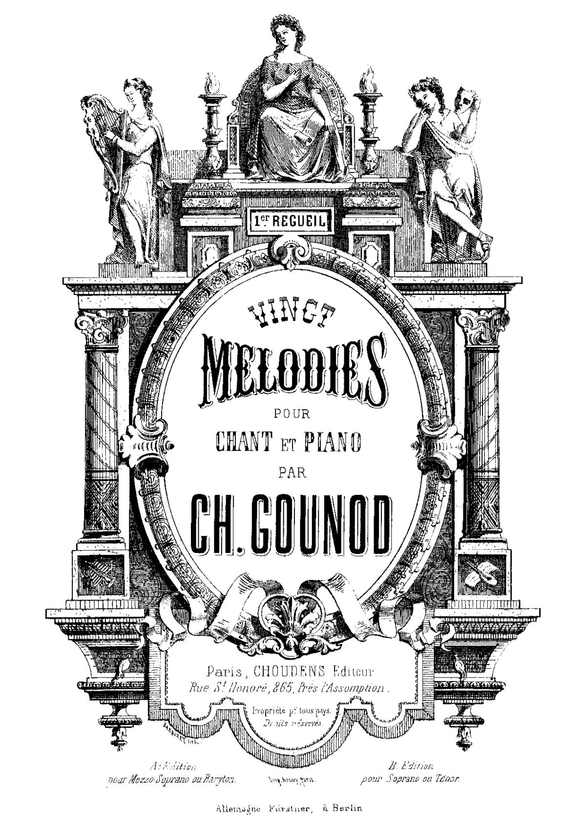 20 Mélodies, 1er recueil - Page 1