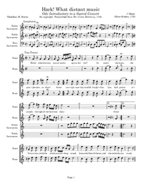 Hark! What distant music