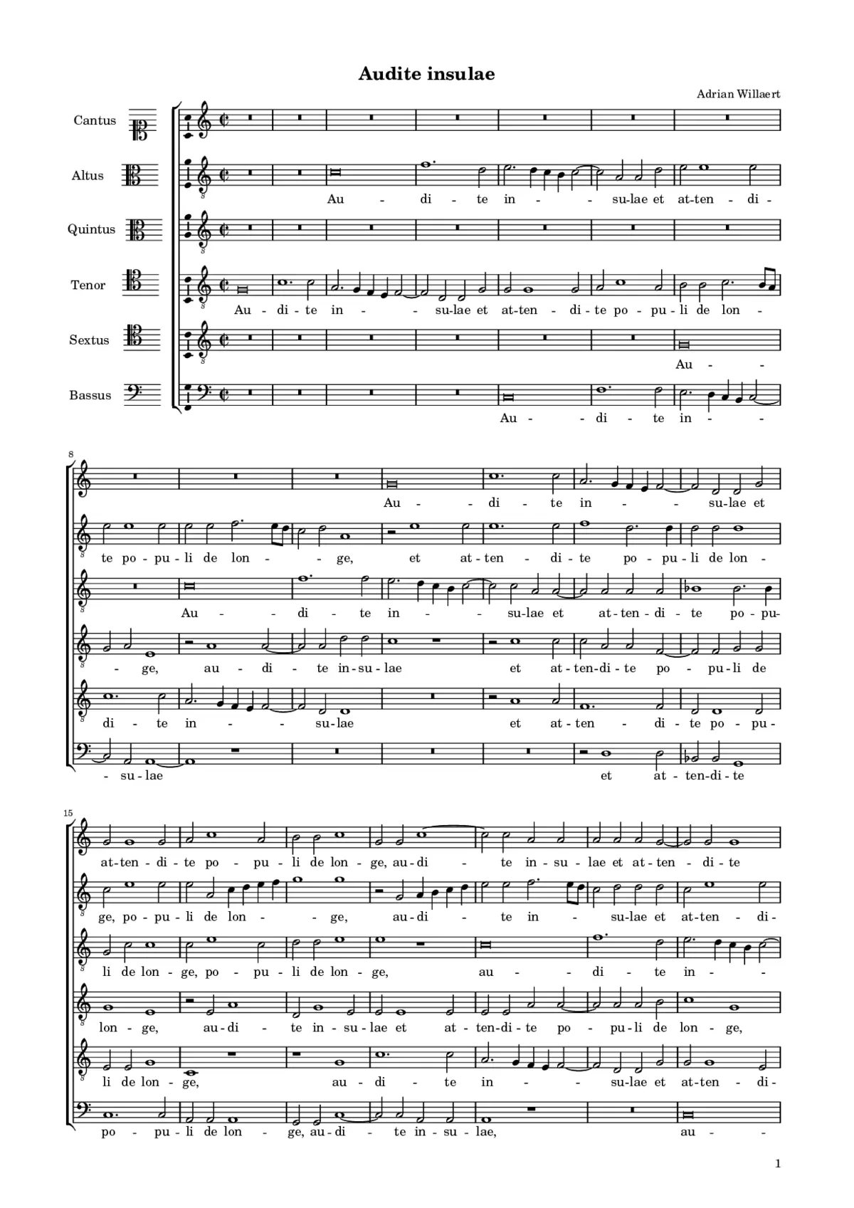 Audite insulae - Page 1