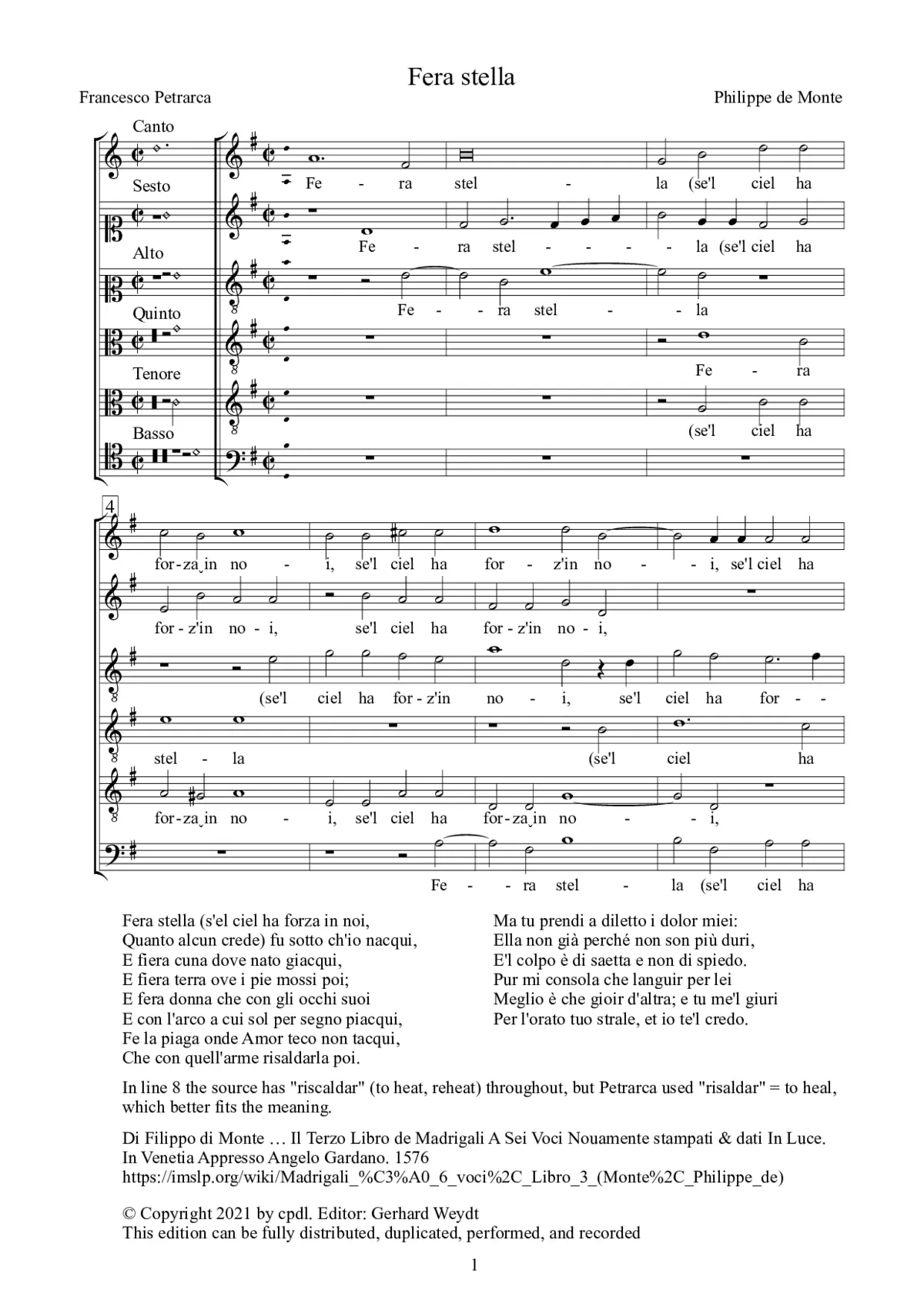 Fera stella - Page 1