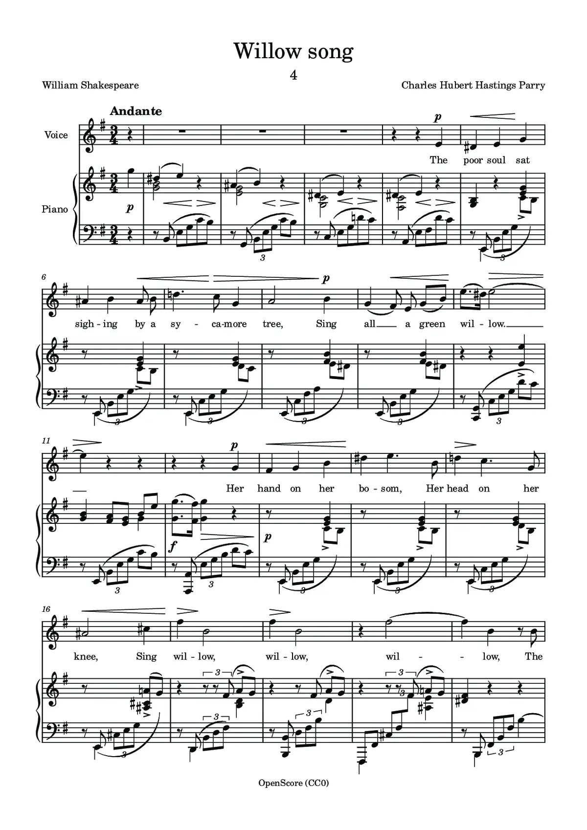 Willow song - Page 1