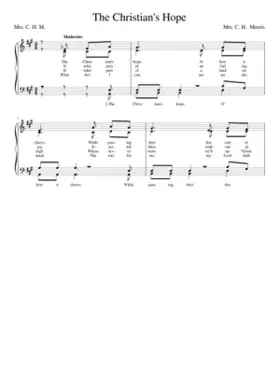 The Christian's hope O how it cheers (Morris)