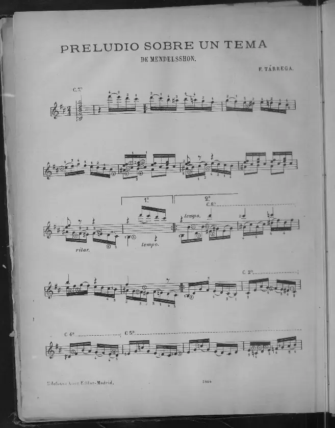 Preludio sobre un tema de Mendelssohn - Page 1