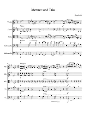 Menuet and Trio from String Quintet in C major (Lauterbach)