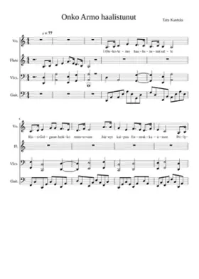 Onko Armo haalistunut - Tatu Kantola