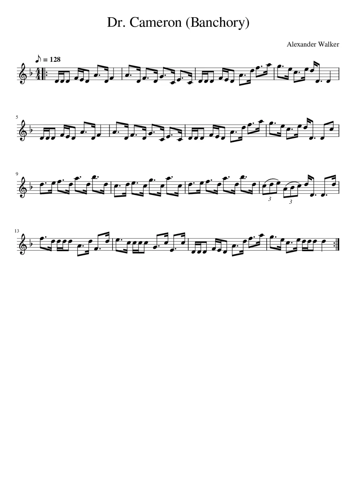 Dr. Cameron (Banchory) - Page 1