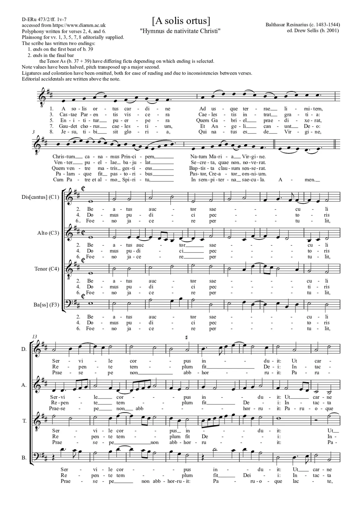 A solis ortus cardine - Page 1