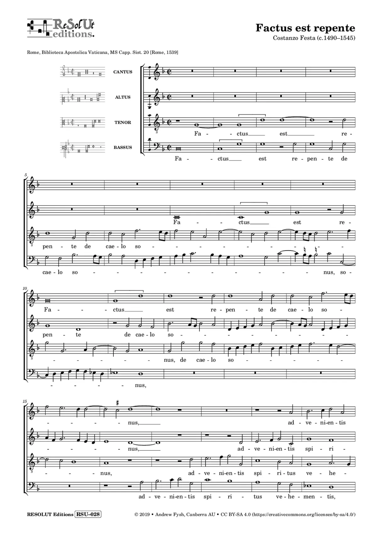 Factus est repente - Page 1