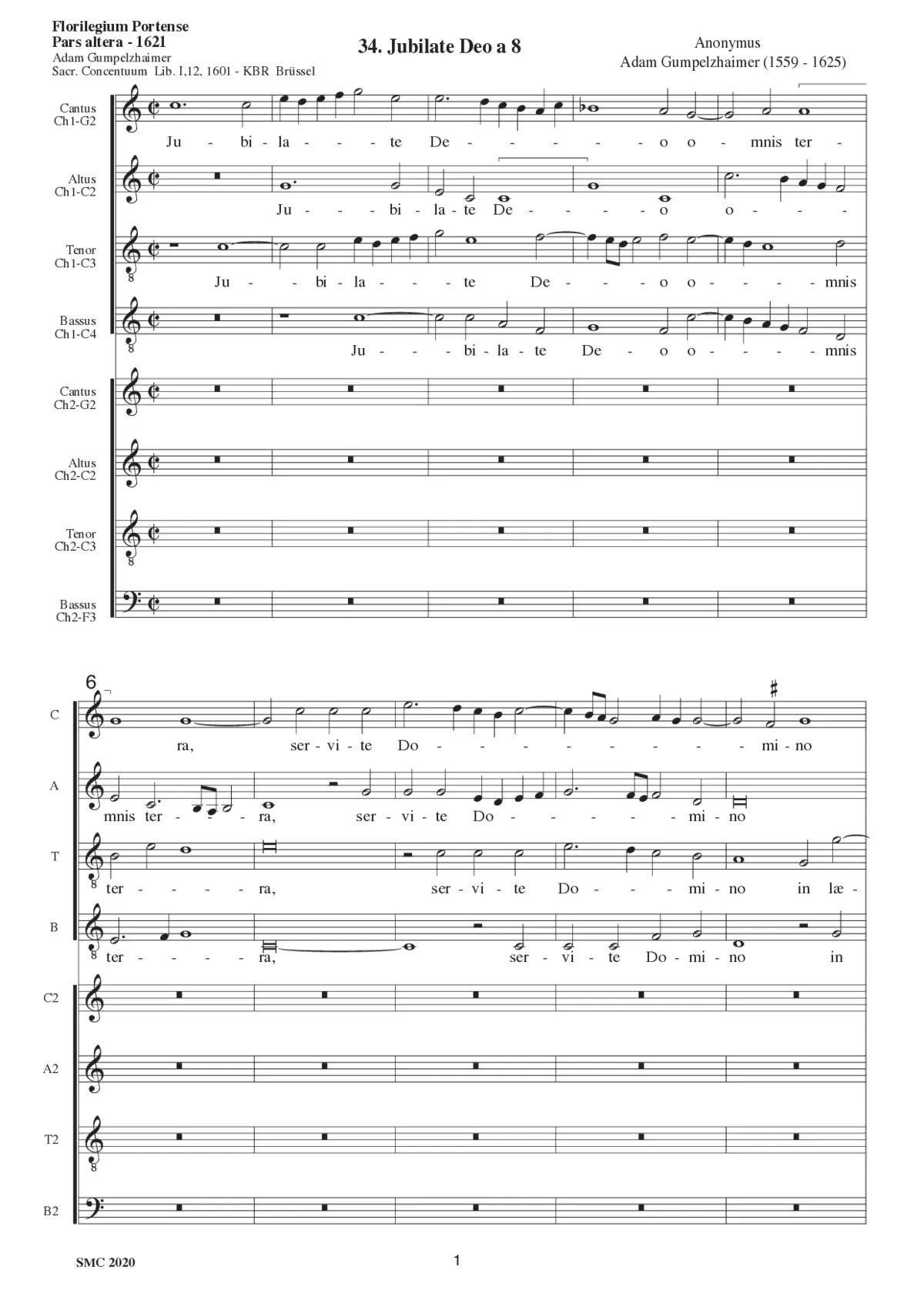 Jubilate Deo - Page 1