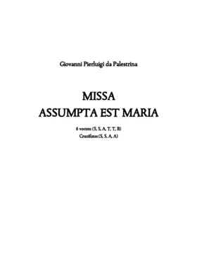Missa Assumpta est Maria