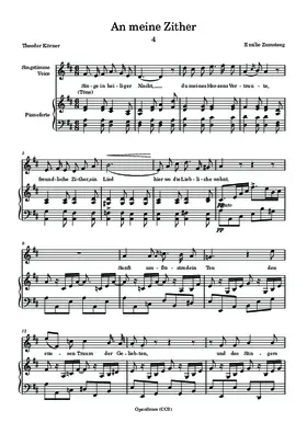 An meine Zither
