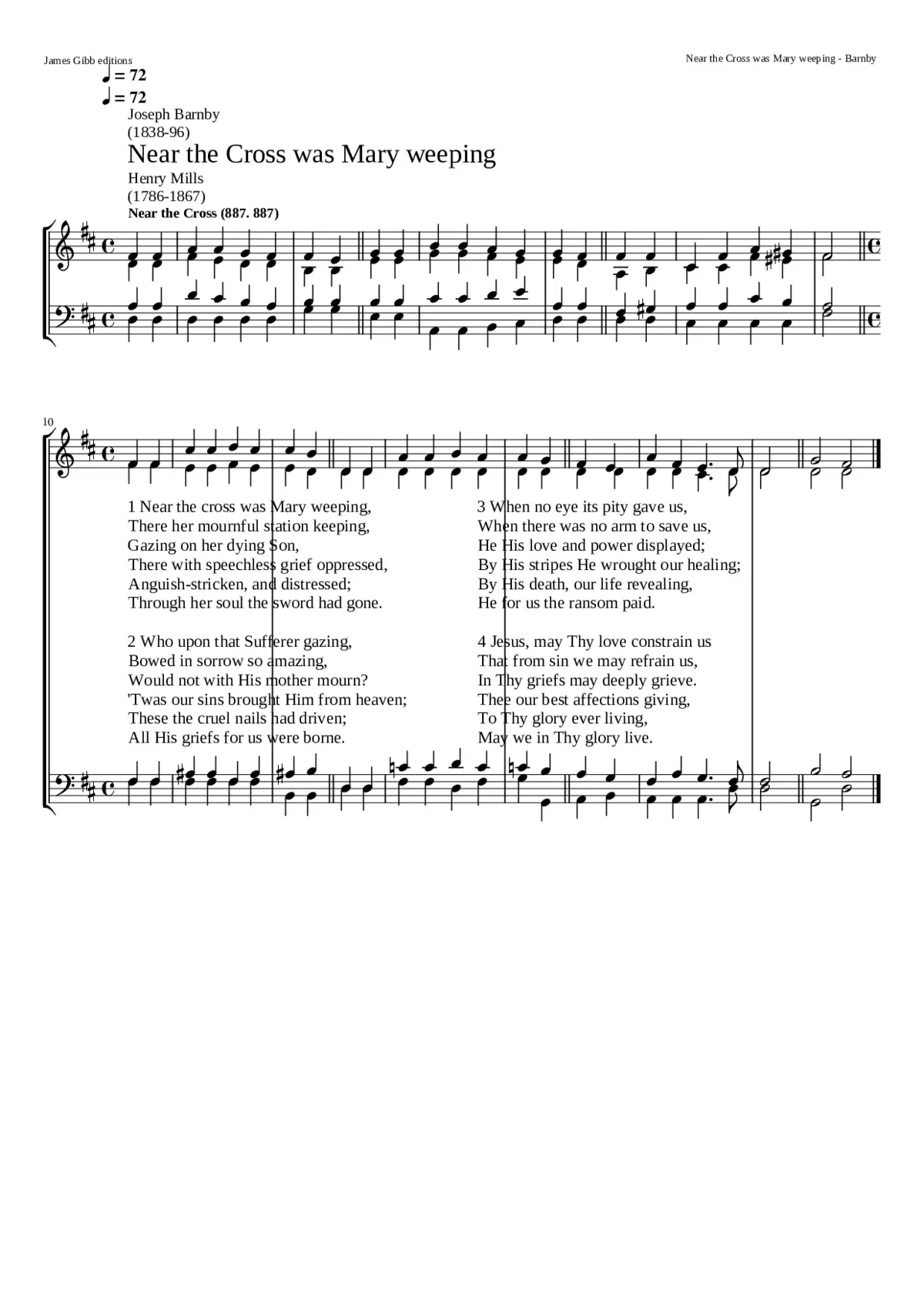 Near the Cross was Mary weeping - Page 1