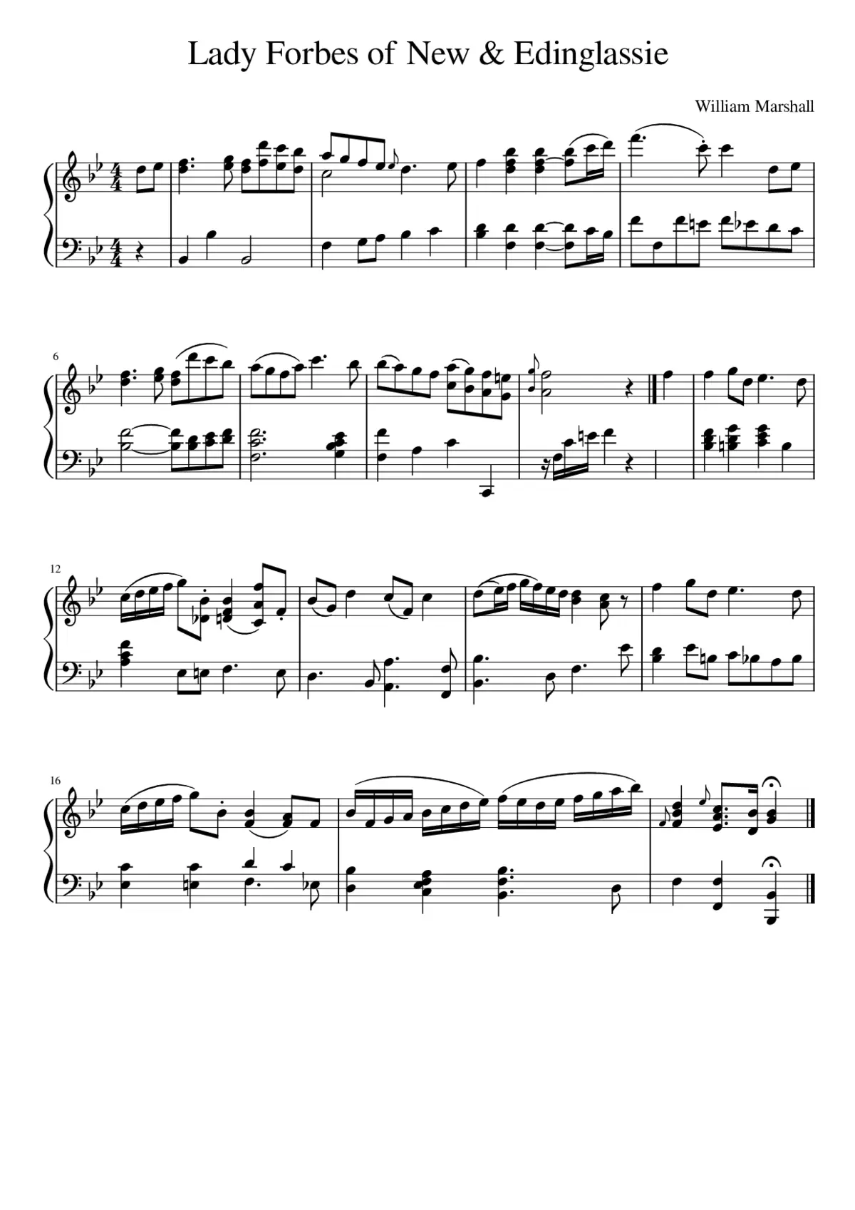 Lady Forbes of New & Edinglassie - Page 1