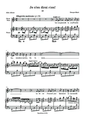 Je n’en dirai rien!