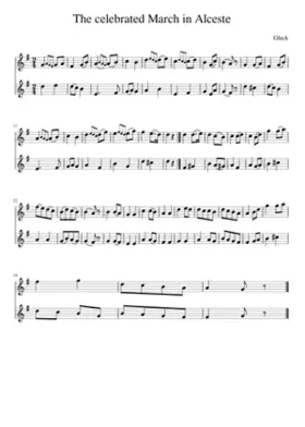 The celebrated March in Alceste