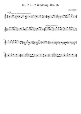 O....? ?....? Wedding. JBa.16
