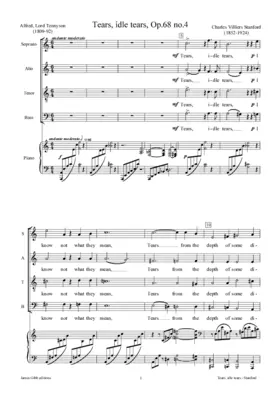 Tears, idle tears, Op. 68:4