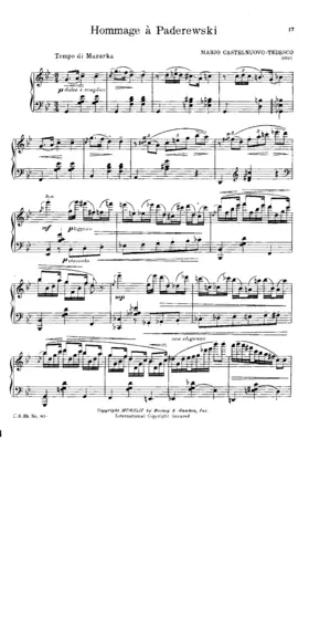 Homage to Paderewski