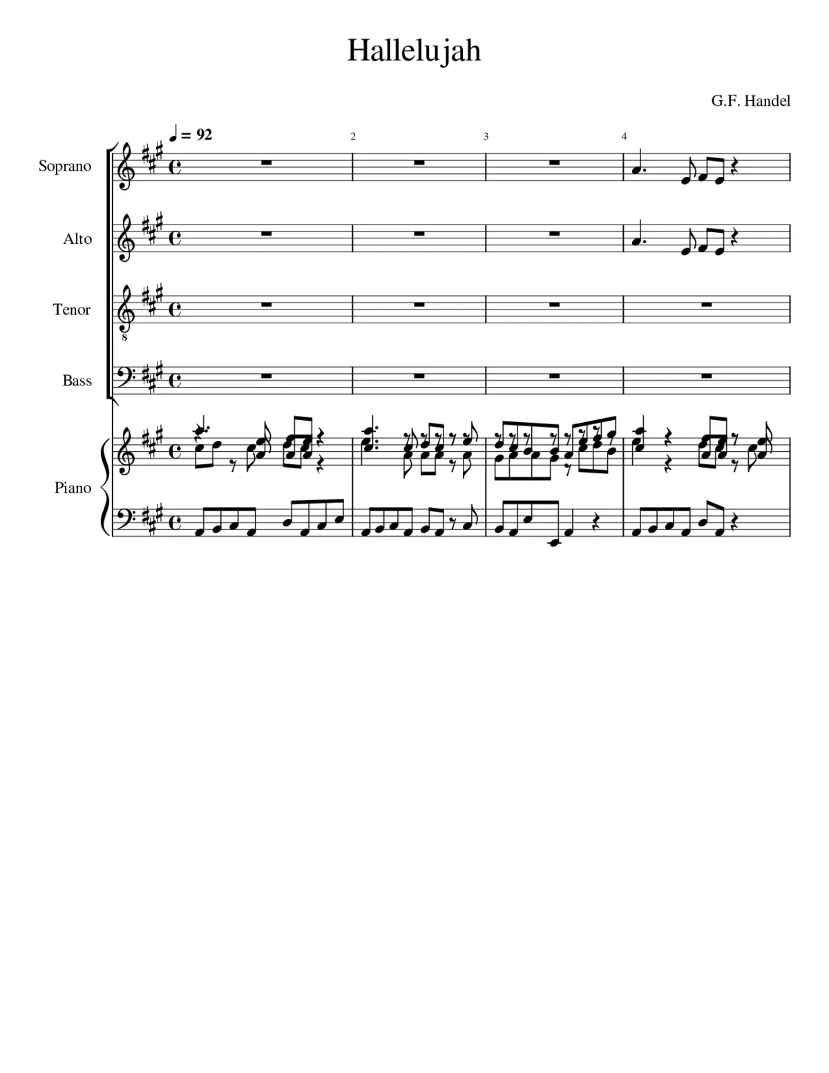 Messiah HWV 56 - Page 1