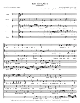 Tutto eri foco Amore