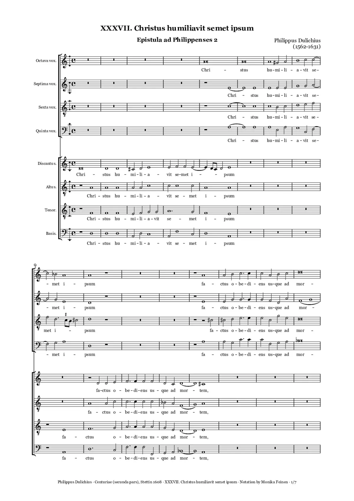 Christus humiliavit semet ipsum - Page 1