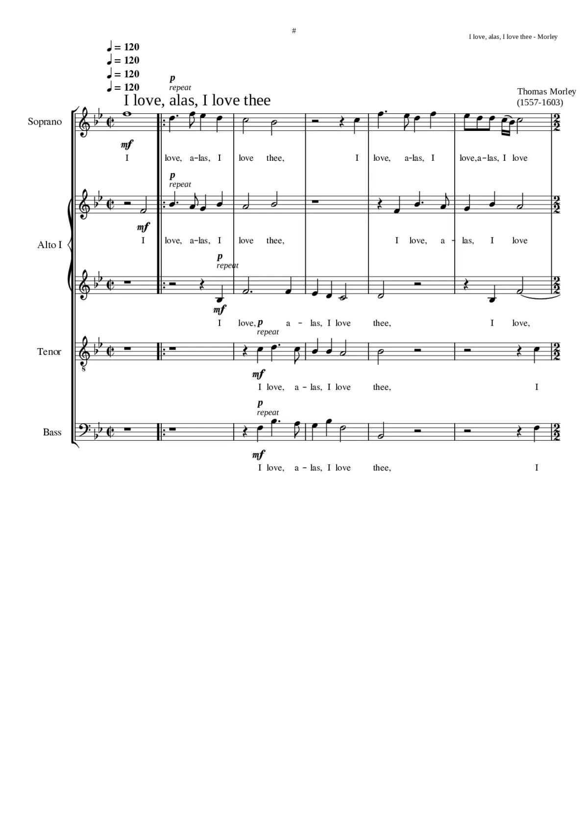 I love alas I love thee - Page 1