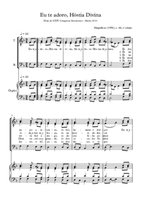Eu te adoro, Hóstia divina