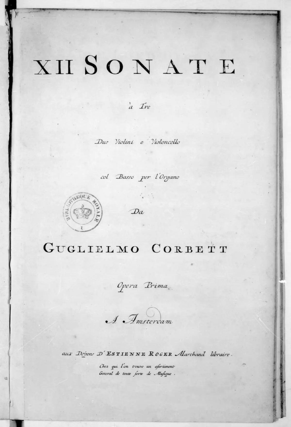 12 Sonatas, Op.1 - Page 1